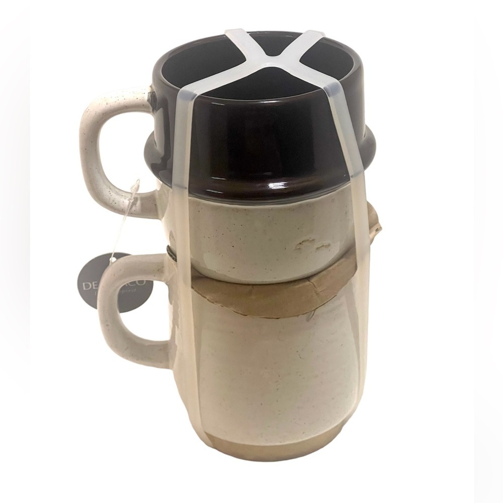 Demdaco Snowman Stacking Mugs 8oz Each. - Picture 5 of 6
